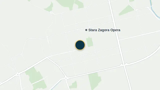 Where the building is, on the city map