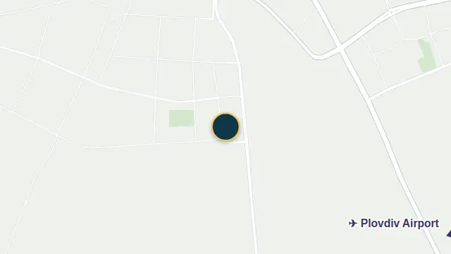 Where the building is, on the city map