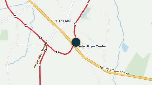 Where the building is, on the city map