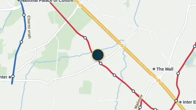 Where the building is, on the city map