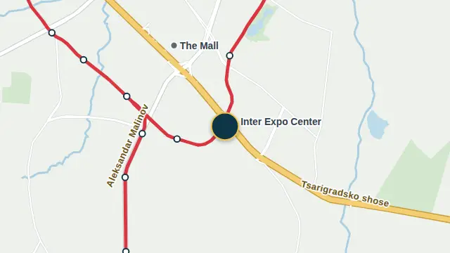 Where the building is, on the city map