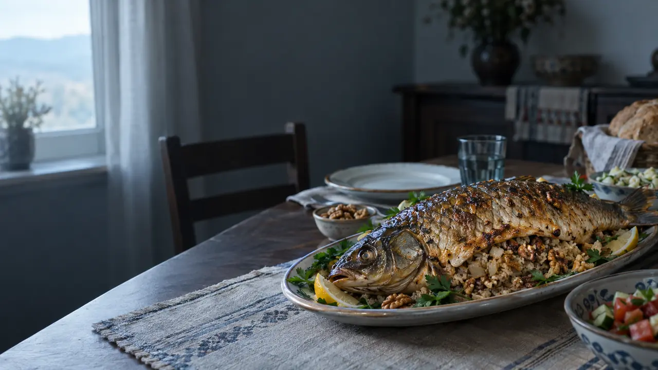 Stuffed carp served for Bulgaria’s Nikulden feast