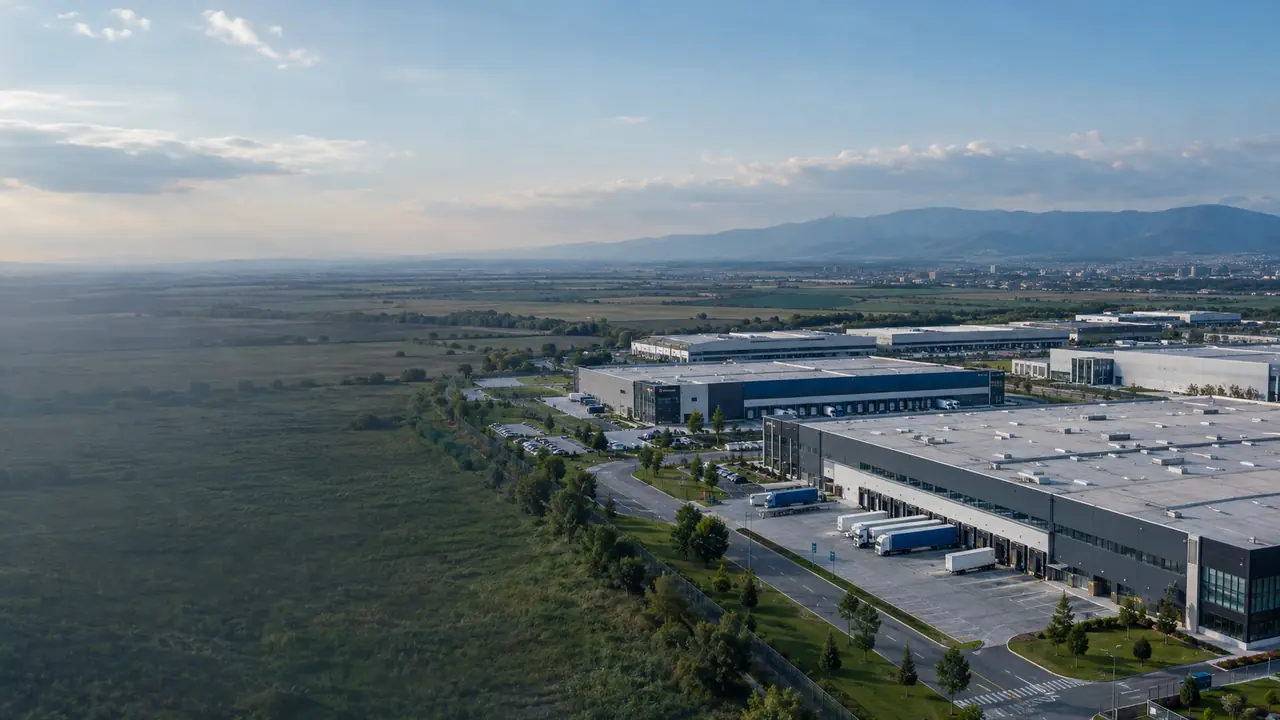 A modern industrial park near Plovdiv