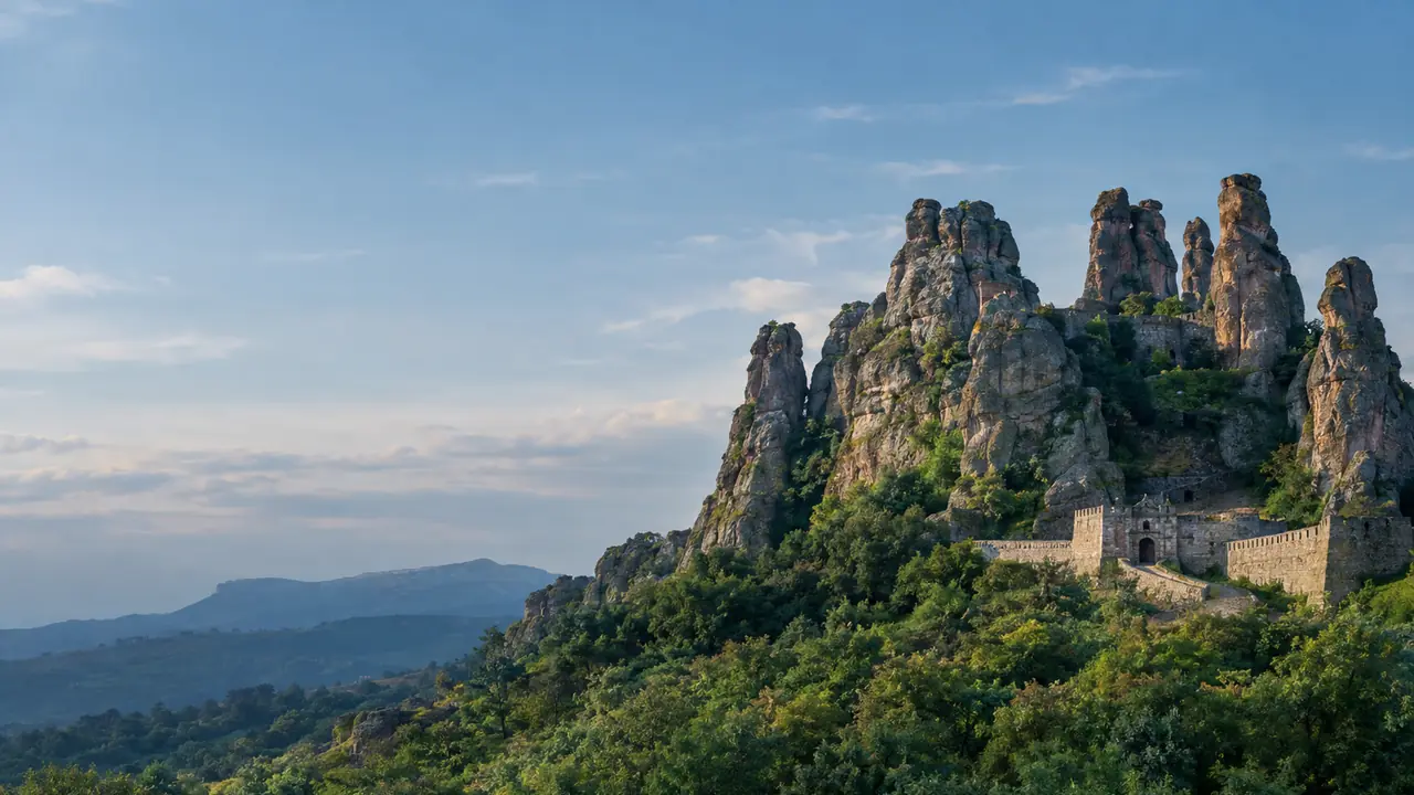 Belogradchik Rocks and the fortress among the formations