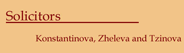 Konstantinova, Zheleva and Tzinova logo