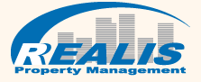 REALIS PROPERTY MANAGEMENT AD logo