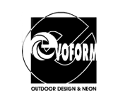 Evoform Outdoor design & Neon logo